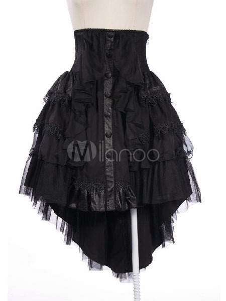 Gothic Black Lolita Skirt Steam Punk steampunk buy now online