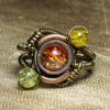 Steampunk Jewelry made by CatherinetteRings- orange lime yellow steampunk buy now online