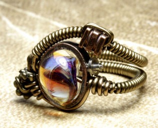 Steampunk Jewelry made by CatherinetteRings- borosilicate steampunk buy now online