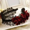 Gothic Lace Red Flower Headwear steampunk buy now online