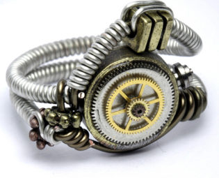 steampunk Jewelry Ring with clock gears and parts steampunk buy now online