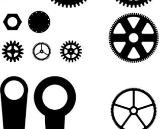 Steampunk Gears, Needles, Rods 'n Such (on white background) steampunk buy now online