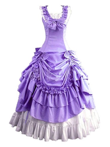 Contrast Color Sleeveless Victorian Lolita Dress steampunk buy now online