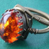 Steampunk Jewelry - Ring - Lab created Amber - 18x13mm by CatherinetteRings steampunk buy now online