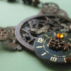 Steampunk Watch Face Necklace, Steampunk Butterfly Necklace, Copper Butterfly Necklace by GildedButterflyStudi steampunk buy now online