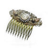Victorian Steampunk Hair Comb, Steampunk hair accessories, Bridal Comb, Hair Accessory, Steampunk Wedding, Antique Bronze, Clock, Filigree by OneStopSteamShoppe steampunk buy now online