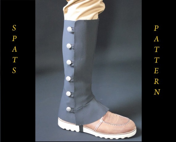 PDF downloadable spats pattern and tutorial by RZcrafting steampunk buy now online