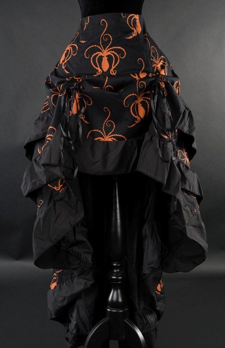 Gothic Victorian Style Octopus Layered Steampunk Bustle Skirt - Made to Order - by lainazboutique steampunk buy now online