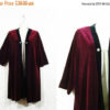 30% OFF SALE Vtg 80s Burgundy Velvet Open Front Chain Detail Gothic Opera Jacket sz L/Xl by SirenCallVintage steampunk buy now online