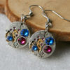 Steampunk Earrings Vintage Mechanical Watch Movement and Swarovski crystals , Clockwork Earrings , Steampunk jewelry by Olisava steampunk buy now online