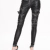 Steampunk Goth Women Rock PU Trousers Street Slim Black Leather Tight Pants by SteelSir steampunk buy now online