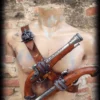 Blackfriday Sale! Pirate baldric belt with two flintlock pistol holder for assassin cosplay costume reenactment or LARP by PropCornShop steampunk buy now online
