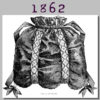 Ladies Purse, Handbag, Shopping Bag - Victorian Reproduction PDF Pattern - 1860's - made from original 1862 La Mode Illustree pattern by RepeatedOriginals steampunk buy now online