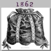 Ladies Purse, Handbag, Shopping Bag - Victorian Reproduction PDF Pattern - 1860's - made from original 1862 La Mode Illustree pattern by RepeatedOriginals steampunk buy now online