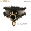 Sale: Cameo BDSM Collar Black Leather Lace Steampunk BDSM Bondage Hand Made in USA - Beautiful Victorian Slave and Fetish Choker Snaps/Locki by LiquidNymph steampunk buy now online Sale: Cameo BDSM Collar Black Leather Lace Steampunk BDSM Bondage Hand Made in USA - Beautiful Victorian Slave and Fetish Choker Snaps/Locki by LiquidNymph steampunk buy now online