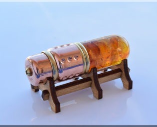 NEW!!! 8/16/32/64/128GB Genuine Baltic Amber USB Flash Drive with wood stand. Steampunk style. Amazing gift for everybody !!FREE shipping!! by SlavaTech steampunk buy now online
