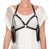 LINGERIE CAGE leather harness bra with removable pockets by JungleTribe steampunk buy now online