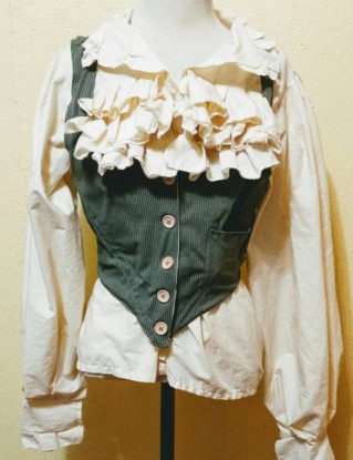 Sexy Steampunk/Pirate/Boho/Labyrinth Ruffle Shirt with Poofy Sleeves! by CubeFx steampunk buy now online