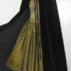 LAURA ASHLEY Vintage Wales Dyers&Printers Black Velvet Cloak/Cape, One Size by VintageLauraAshley steampunk buy now online