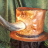 The Rhino! Leather Top Hat by MoonlightWares steampunk buy now online