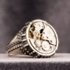 Turkish Men's Ring Steampunk Silver Solid 925 Sterling Silver Handmade in Turkey by Apaturia steampunk buy now online