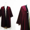 Vtg 80s Burgundy Velvet Open Front Chain Detail Gothic Opera Jacket sz L/XL by SirenCallVintage steampunk buy now online