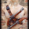 Pirate baldric belt with two flintlock pistol holder for assassin cosplay costume reenactment or LARP by PropCornShop steampunk buy now online