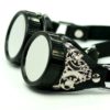 STEAMPUNK Goggles Black Smooth Leather by TheBlondeSwan steampunk buy now online