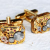 GIRARD PERREGAUX Steampunk Cufflinks - RARE Luxury Swiss Gold Vintage Watch Movement - Matching Men Steampunk Cufflinks / Cuff Links Gift by TimeInFantasy steampunk buy now online