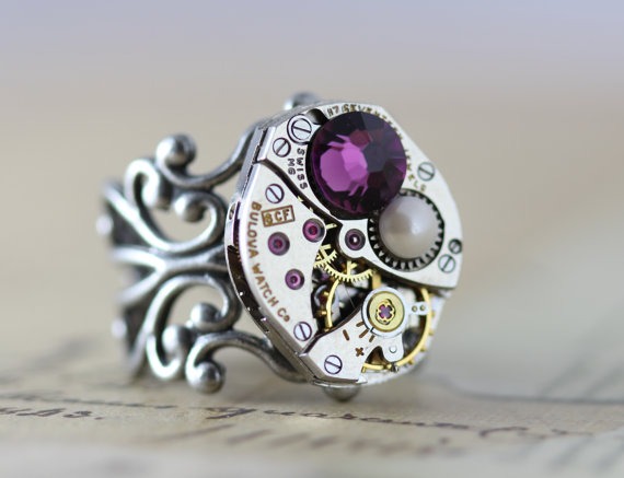Mothers Ring Unique Mom Birthstone Ring Mothers Day Gift Statement Ring Custom Made Mothers Jewelry Personalized Unique Ring by inspiredbyelizabeth steampunk buy now online