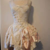 Made to Order - White and Off White Vintage Whimsical Merlot Dress by PatchedJester steampunk buy now online