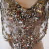 Vintage metallic sequined bib collar, shawl, scarf, steampunk, hollywood regency, Sharmark, Las Vegas by EndlesslyVintage steampunk buy now online