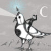 Nikola Tesla Riding A Giant Robotic Laser Pigeon- A4 art print by Jon Turner- geeky artwork- FREE WORLDWIDE SHIPPING by JonTurner steampunk buy now online