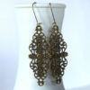 Long Boho Earrings Bronze Filigree Earrings Antique Victorian Earrings Bohemian Earrings Hippie Earrings Lace Earrings Bridesmaid Earrings by HazelAndCompany steampunk buy now online