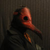 Plague Doctor Mask in Red Leather - Steampunk inspired by KwestCostumeArt steampunk buy now online