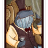 Dapper Gentleman Whale Art [ Print ] - by Denis Caron ( L.A.W.L.S. ) - Corvink by Corvink steampunk buy now online