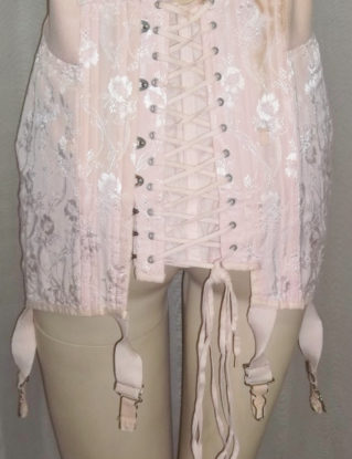 Vintage Gossard Pink Corset Boning Lace Up Girdle Garters 27 by ShonnasVintage steampunk buy now online