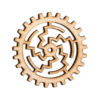 Plywood SteamPunk Gears, Craft Gears, Wood Gears, Laser Cut - 1qty - 4 Inch (10.16cm) - Maze Design- by YourSteampunk steampunk buy now online