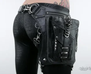 Shark Bite Holster and Hip Bag in Black by JungleTribe steampunk buy now online
