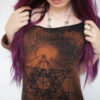 Metatron's cube off shoulder woven back top by tentaclehead steampunk buy now online