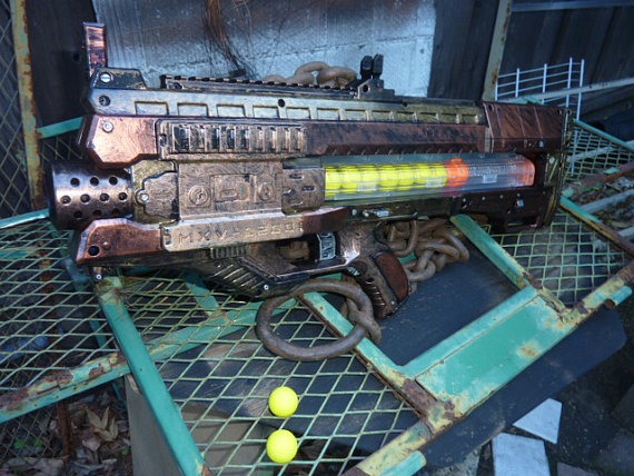 STEAMPUNK nerf RIVAL Zeus MXV-1200 Blaster - One of a Kind!!! by SteamPunkLabratory steampunk buy now online
