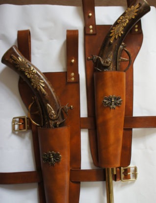 Bespoke flintlock holster by JacklynHyde steampunk buy now online