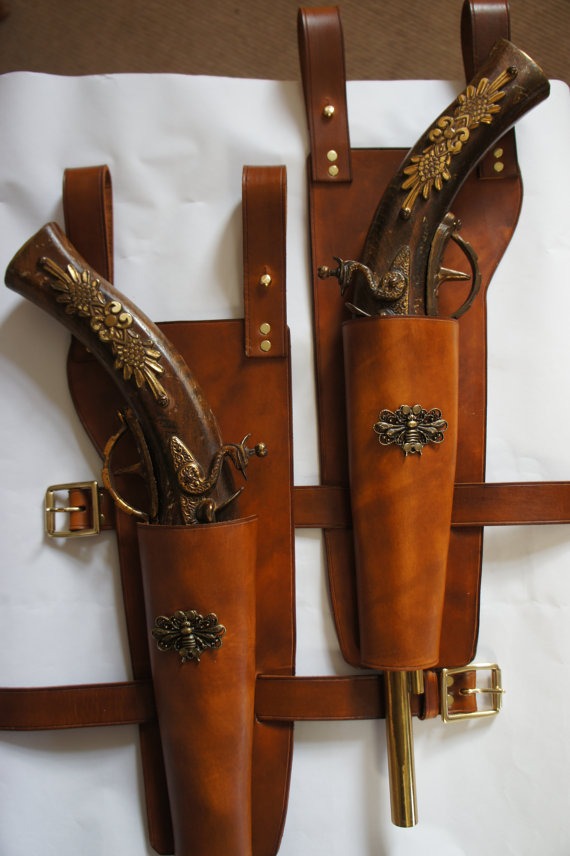 Bespoke flintlock holster by JacklynHyde steampunk buy now online
