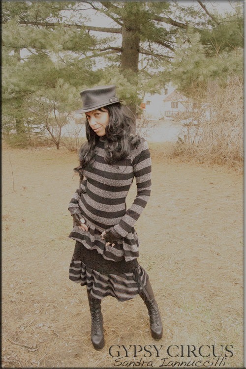 Steampunk - Burning Man - Boho - Sexy Top -Strips - Tunic - Top - Playa Wear - Bohemian Gypsy Fashion - Black - Size Small by GypsyCircus steampunk buy now online
