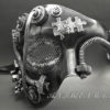 New Steampunk Style Black Silver Phantom Half Face Men Masquerade Costume Party Mask by AntbeesMask steampunk buy now online