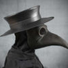 Plague Doctor's mask Maximus in black leather by TomBanwell steampunk buy now online
