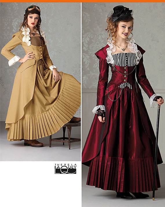 Simplicity Pattern 2172 Misses' Steampunk Costume Sewing Pattern by DRCRosePatterns steampunk buy now online