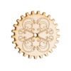 Plywood SteamPunk Gears, Craft Gears, Wood Gears, Laser Cut - 1qty - 4 Inch (10.16cm) - Solid Filigree Gear - by YourSteampunk steampunk buy now online