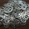 BULK 100 Mixed Steampunk Gear Charm Antique Silver Clockwork Cog Wheel Gearwheel Mechanical Watch Gear Clock Parts Decoration by YTsupplies steampunk buy now online