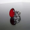 Ruby red Victorian gothic ring - ornate filigree steampunk ring - adjustable BELLA ring by DarkEleganceDesigns steampunk buy now online
